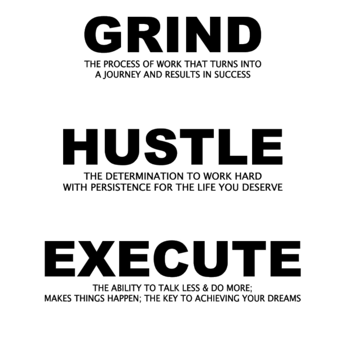 CG Grind Hustle Execute