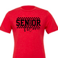 SENIOR mom checkered in black