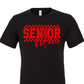 SENIOR mom checkered in red