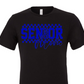 SENIOR mom checkered in blue