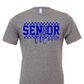 SENIOR mom checkered in blue