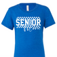 SENIOR mom checkered in white