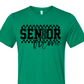 SENIOR mom checkered in black