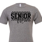 SENIOR mom checkered in black