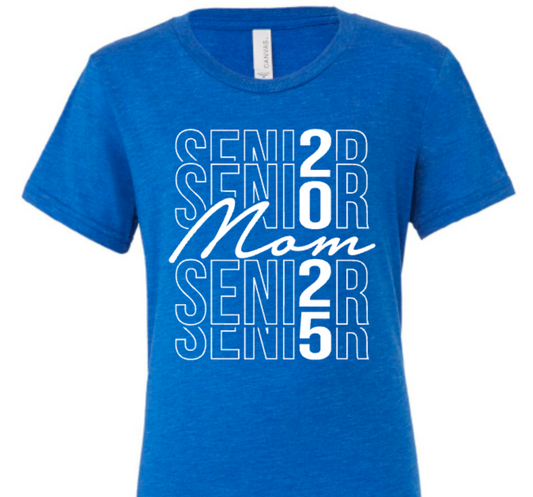 Senior Mom stacked in white