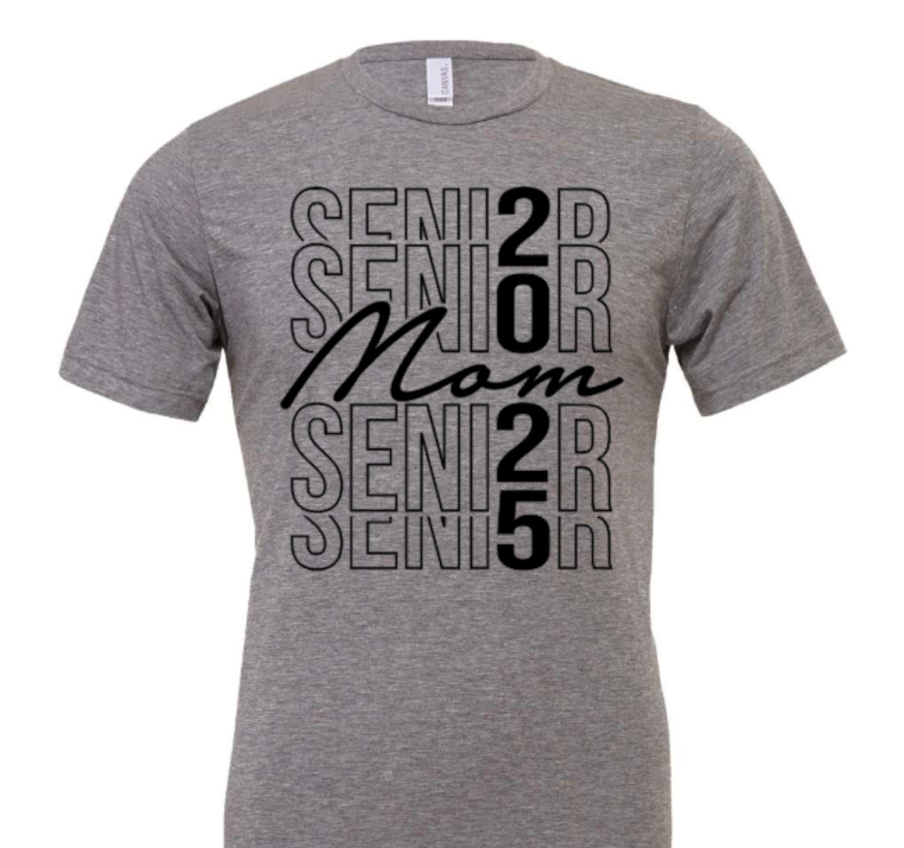 Senior Mom stacked in black