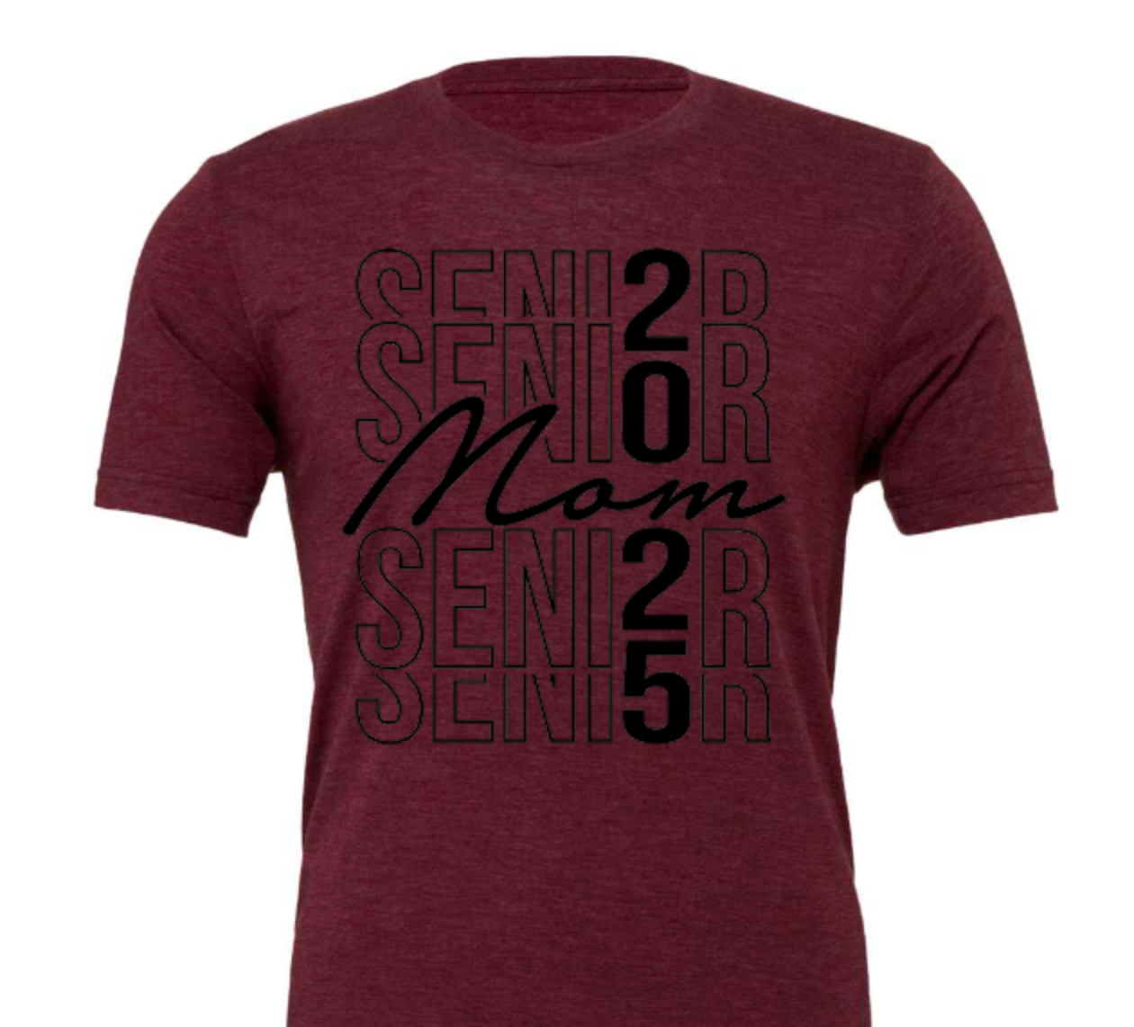 Senior Mom stacked in black