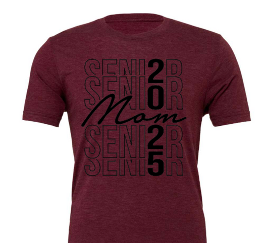 Senior Mom stacked in black