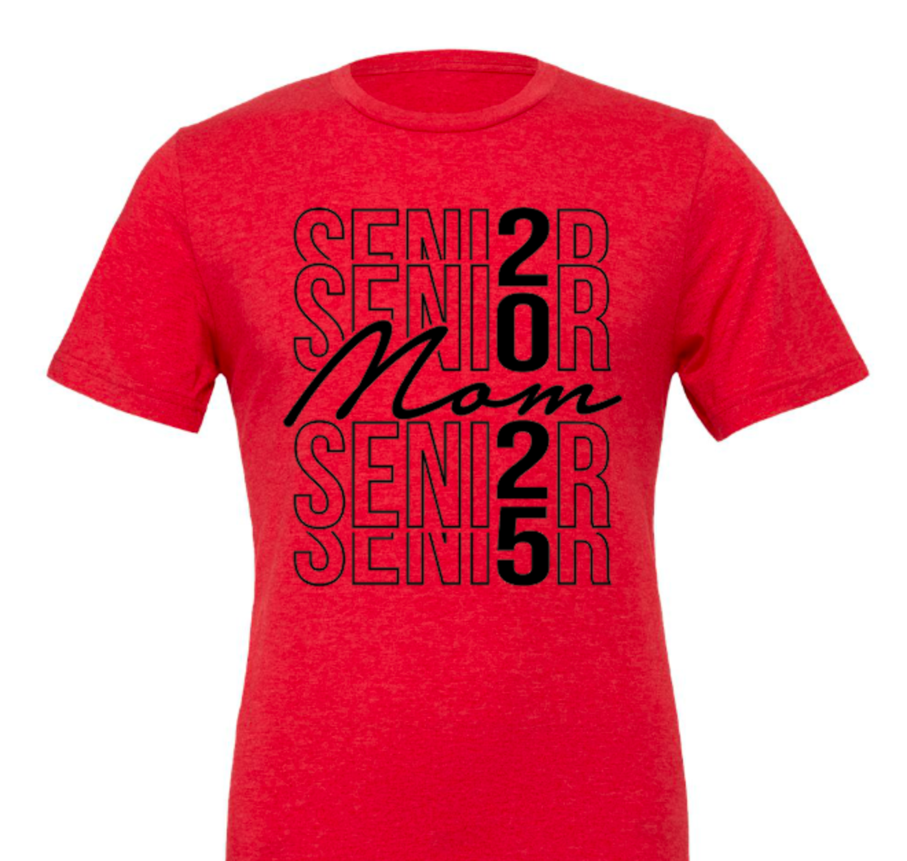 Senior Mom stacked in black