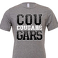 Cougars faux sequin letters