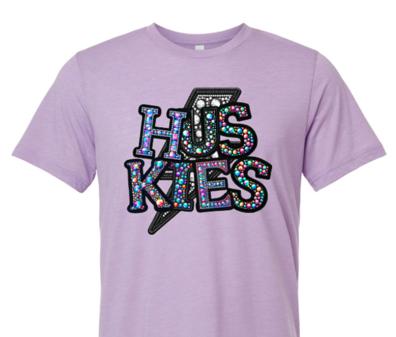 Huskies with faux rhinestones