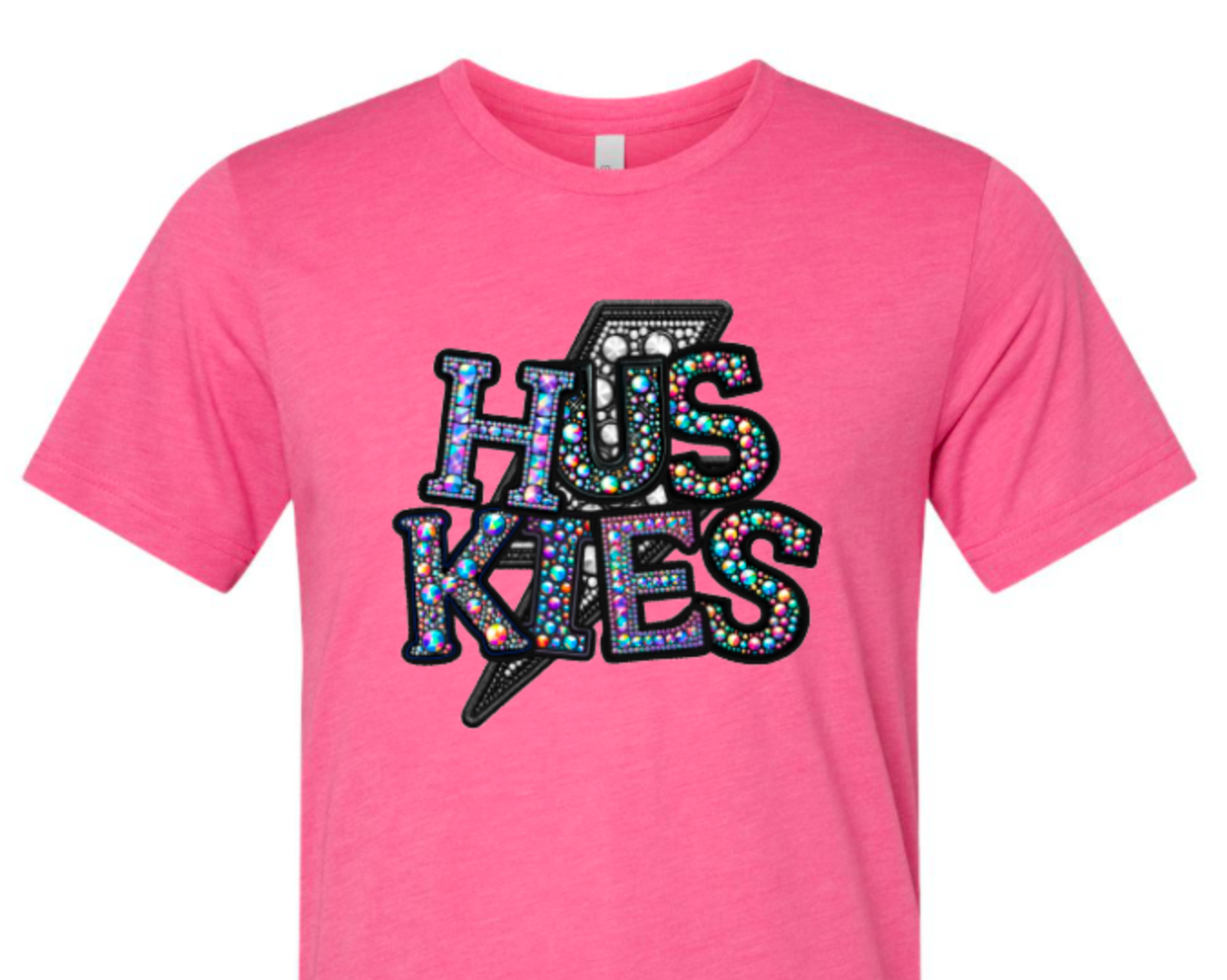 Huskies with faux rhinestones