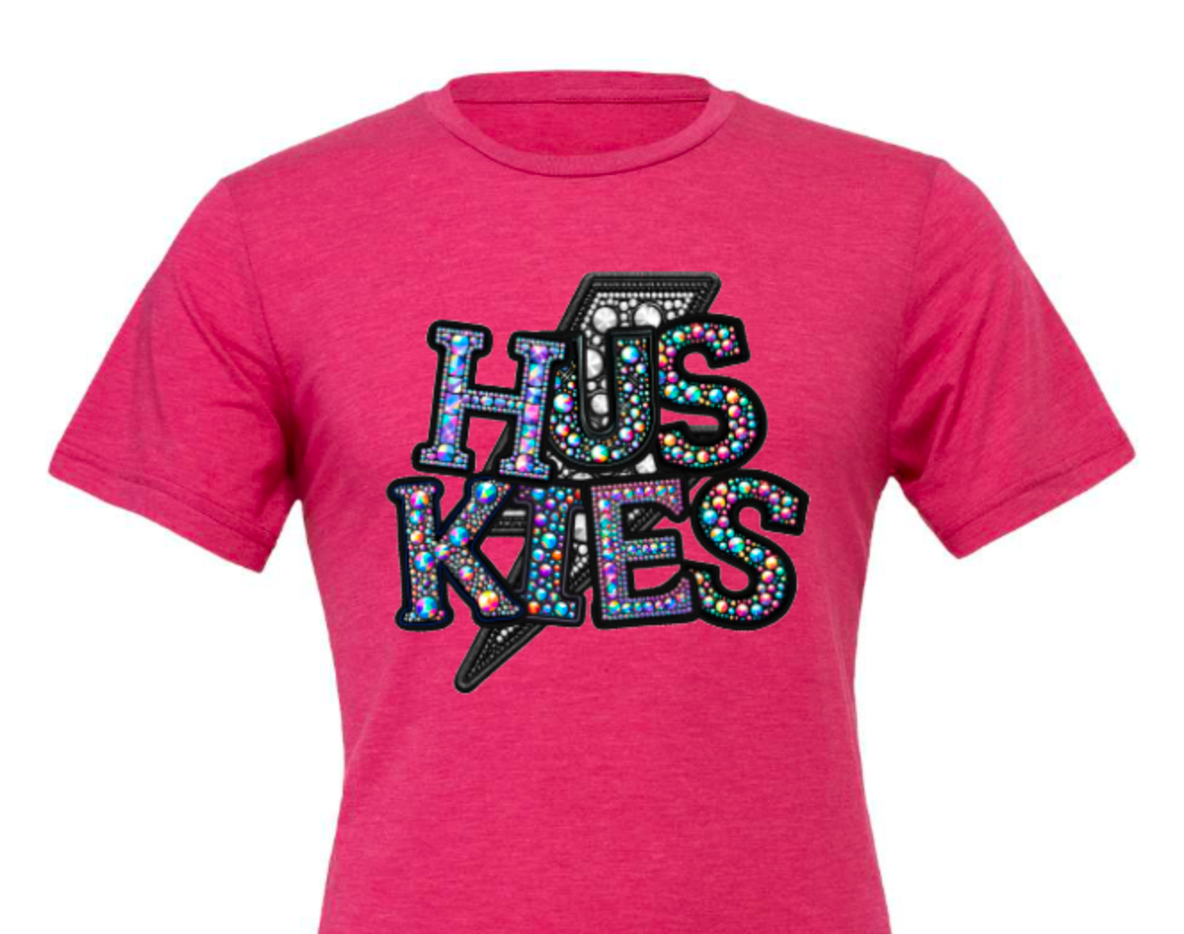 Huskies with faux rhinestones