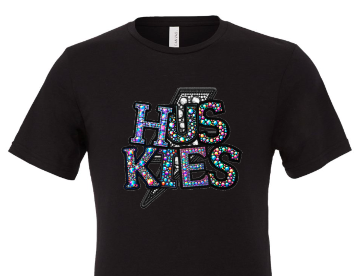 Huskies with faux rhinestones