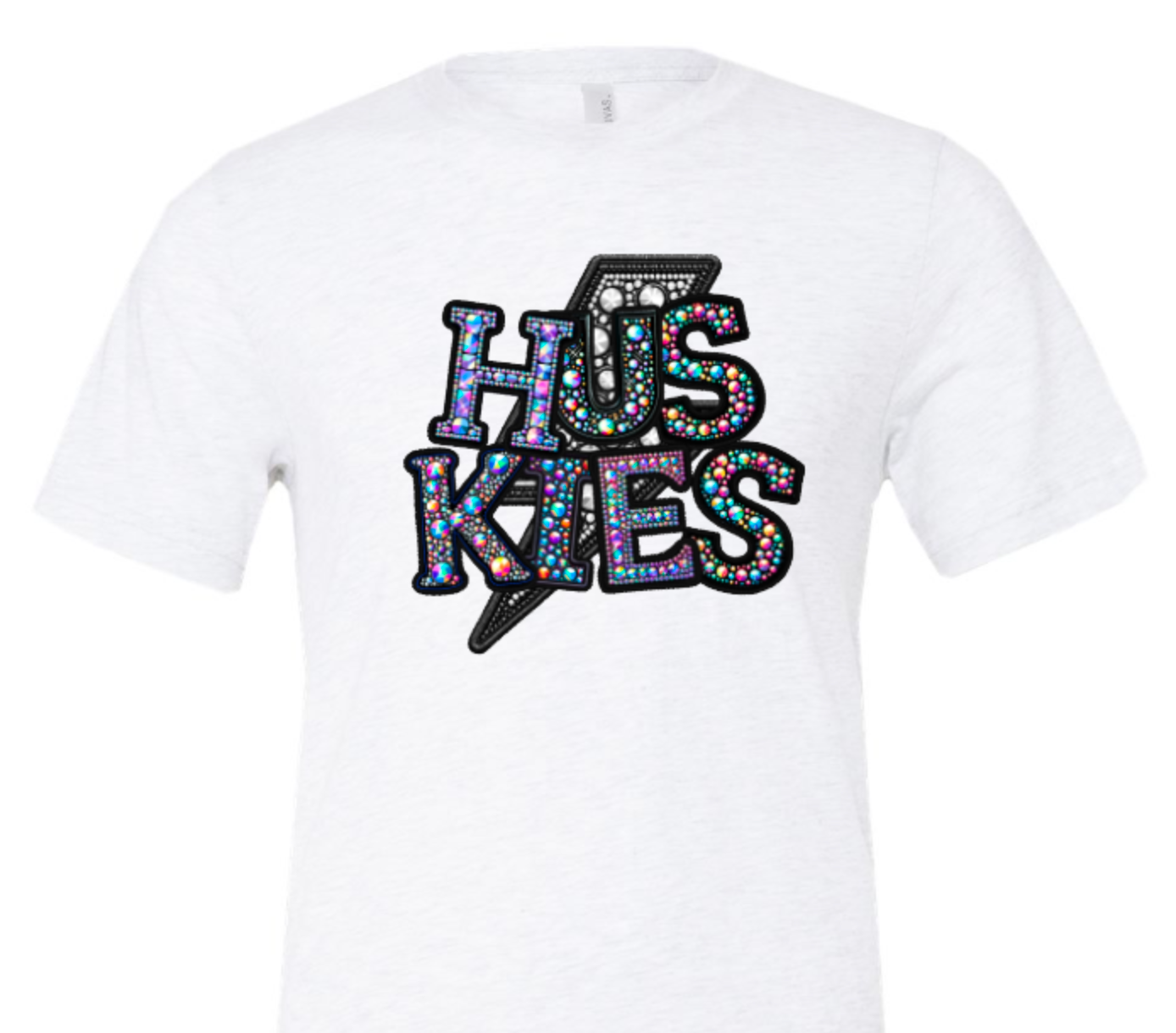 Huskies with faux rhinestones