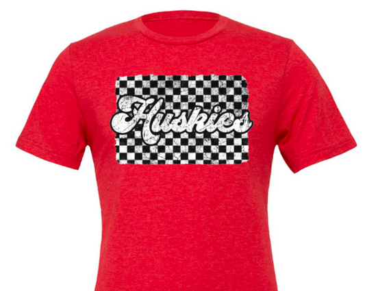 Huskies checkerboard