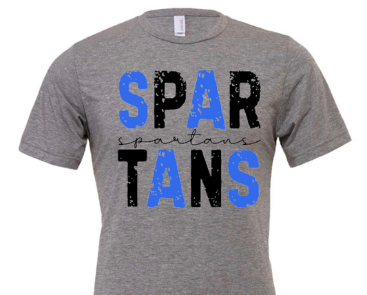 Spartans retro distressed