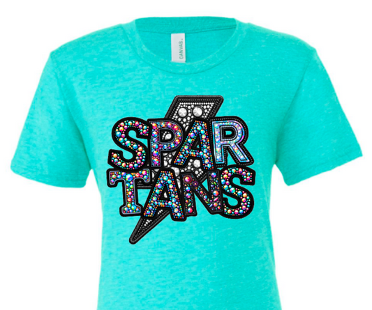 Spartans faux rhinestones