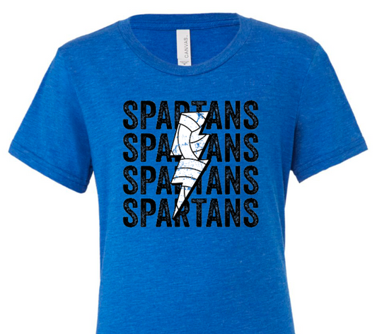 Spartans stacked volleyball