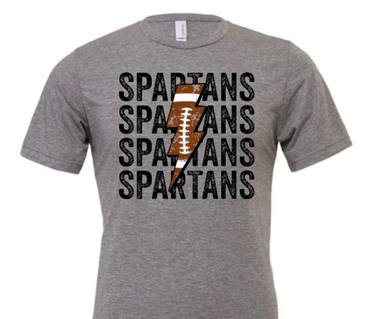 Spartans stacked football
