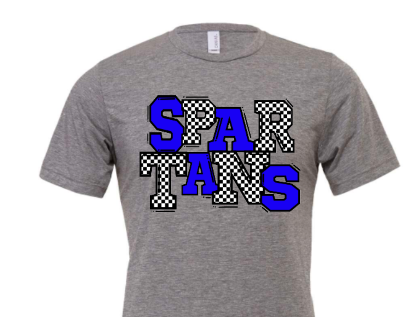 Spartans blue and checkered