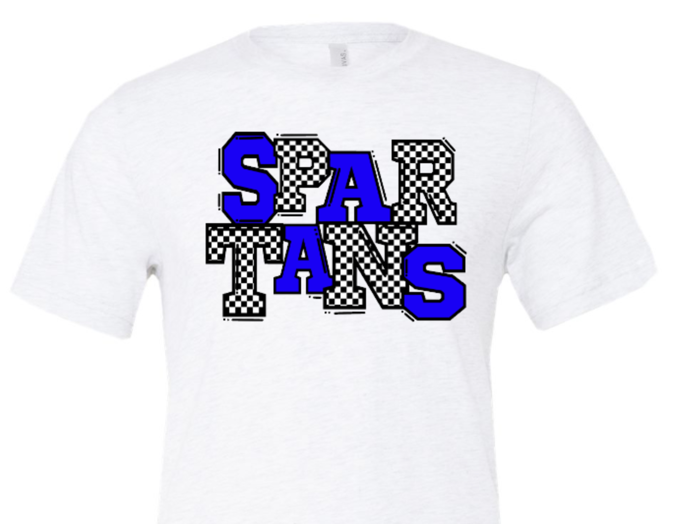 Spartans blue and checkered