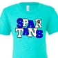 Spartans blue and white