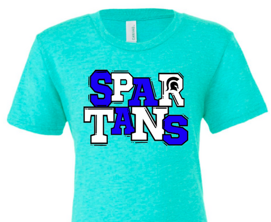 Spartans blue and white