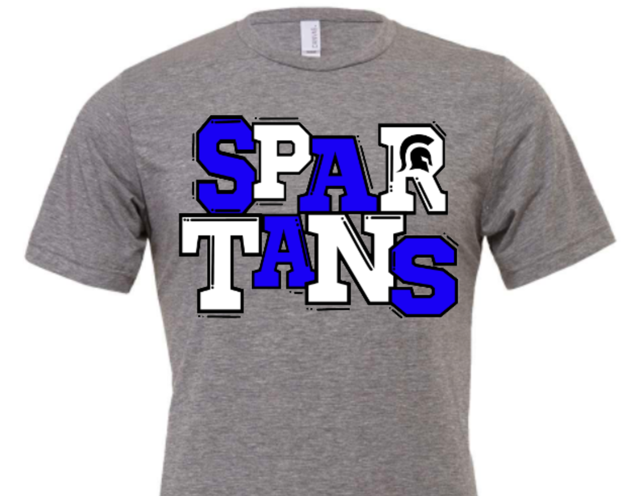Spartans blue and white