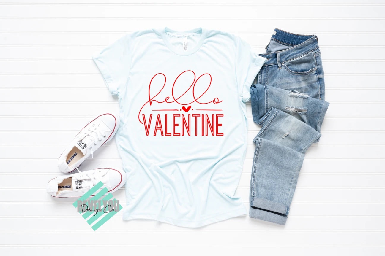 hello VALENTINE (red)