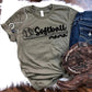 Softball Mama w/bat and ball