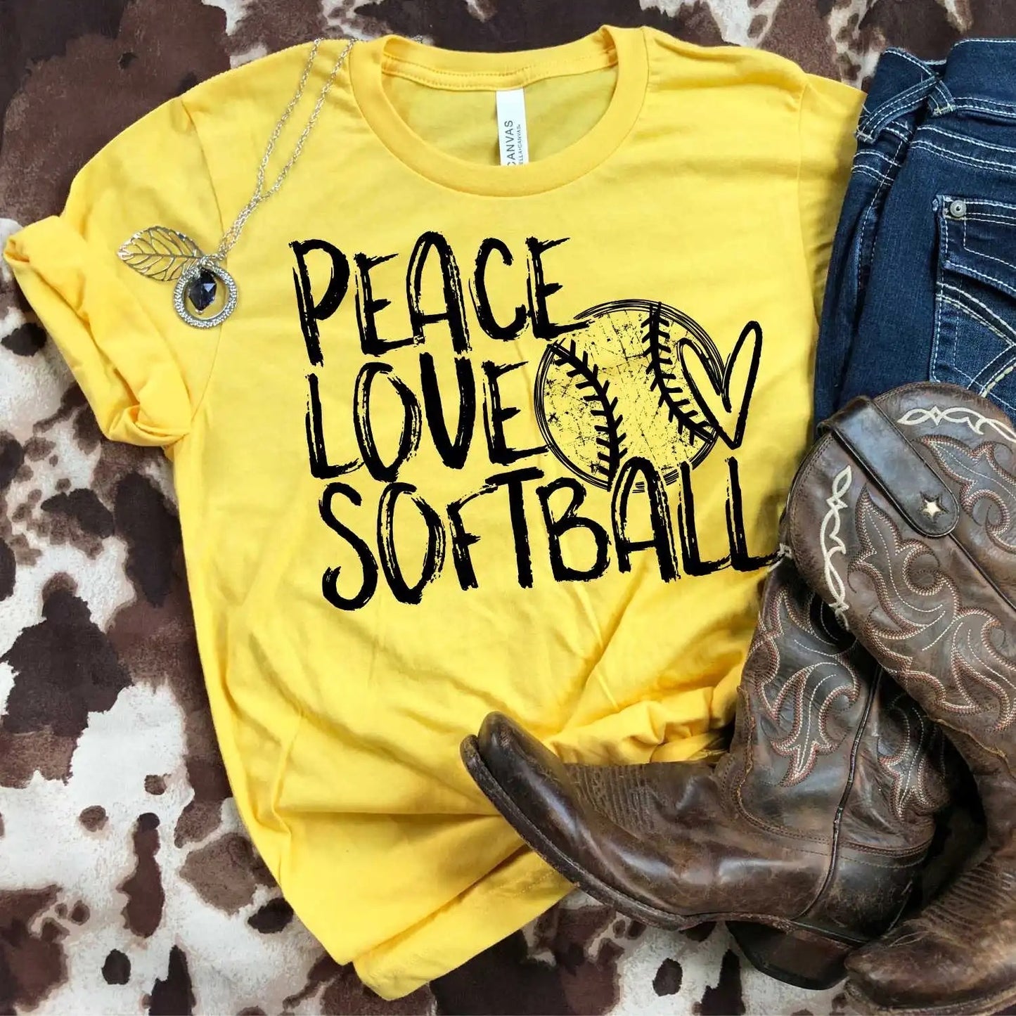 Peace love Softball
