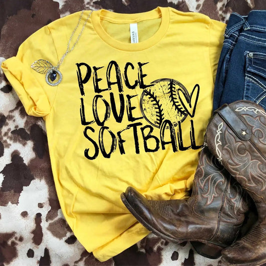 Peace love Softball