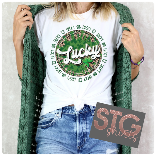 Lucky in circle
