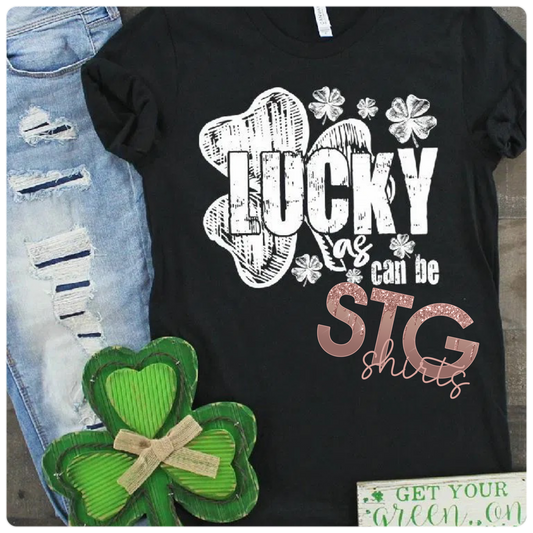Lucky as can be.