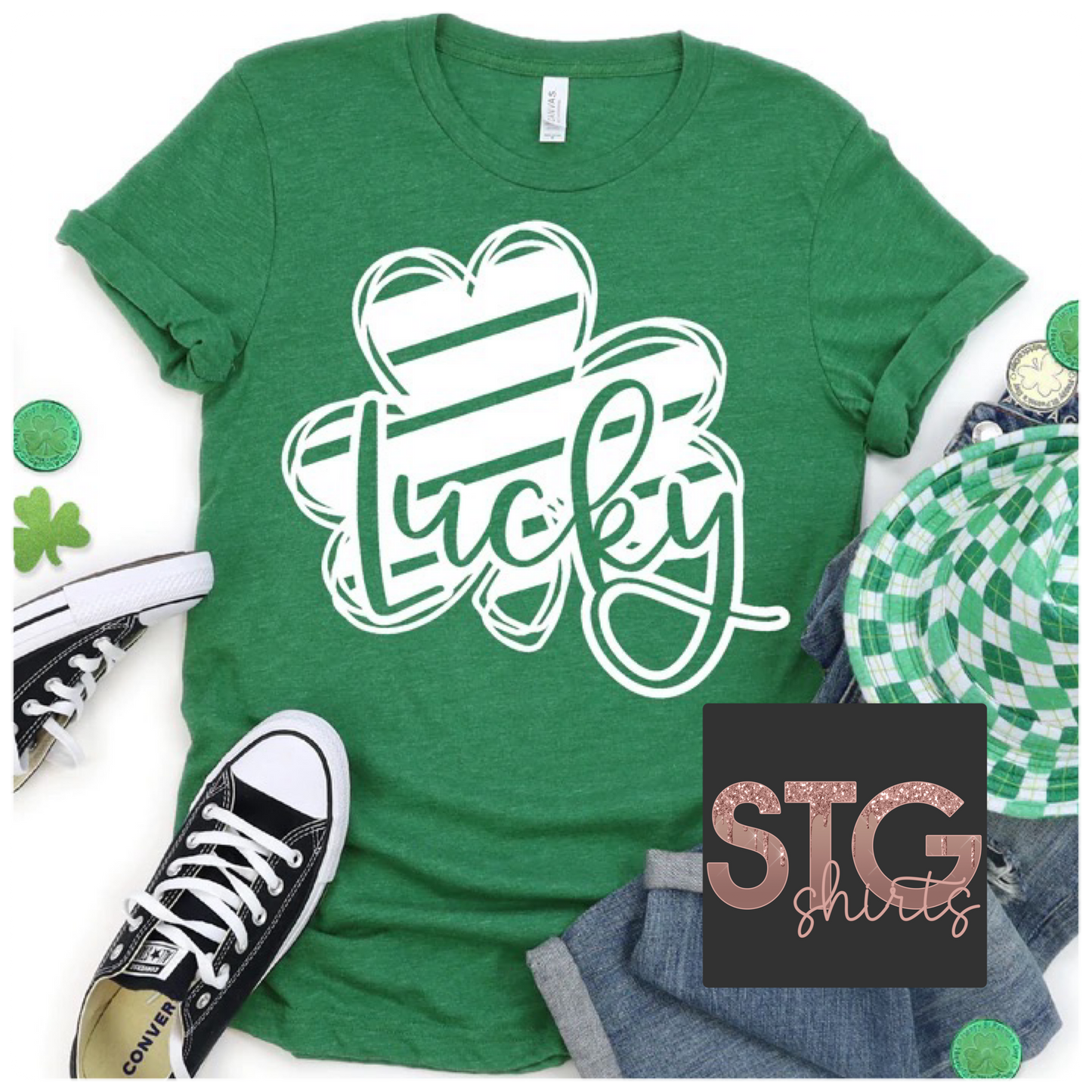 Copy of Lucky stripe shamrock YOUTH